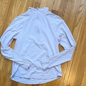 Women's Lavender Athletic Long Sleeve Top